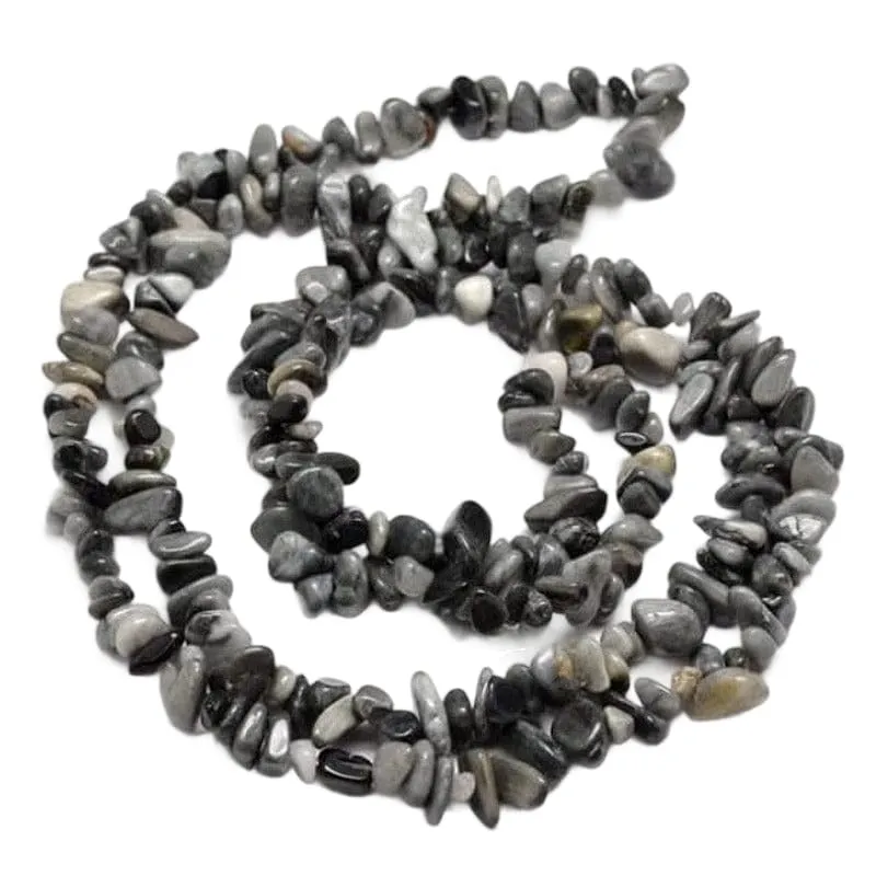 TENET Collana in pietre naturali Occhio di gatto, 84 cm - immagine 1