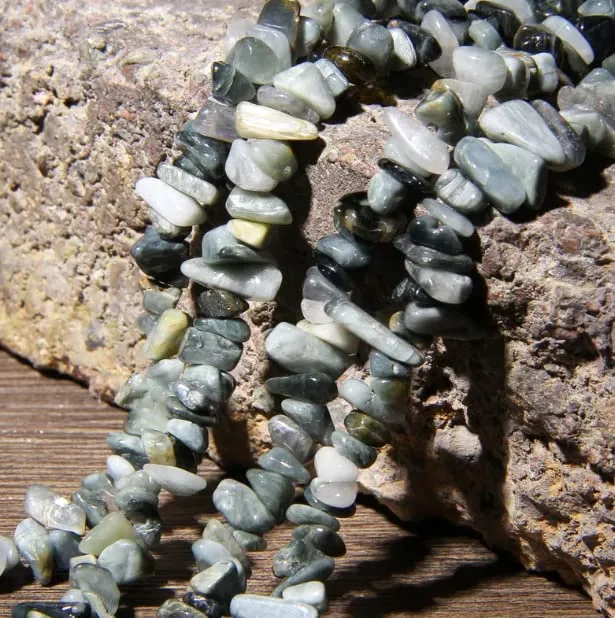 TENET Collana in pietre naturali Occhio di gatto, 84 cm - immagine 6