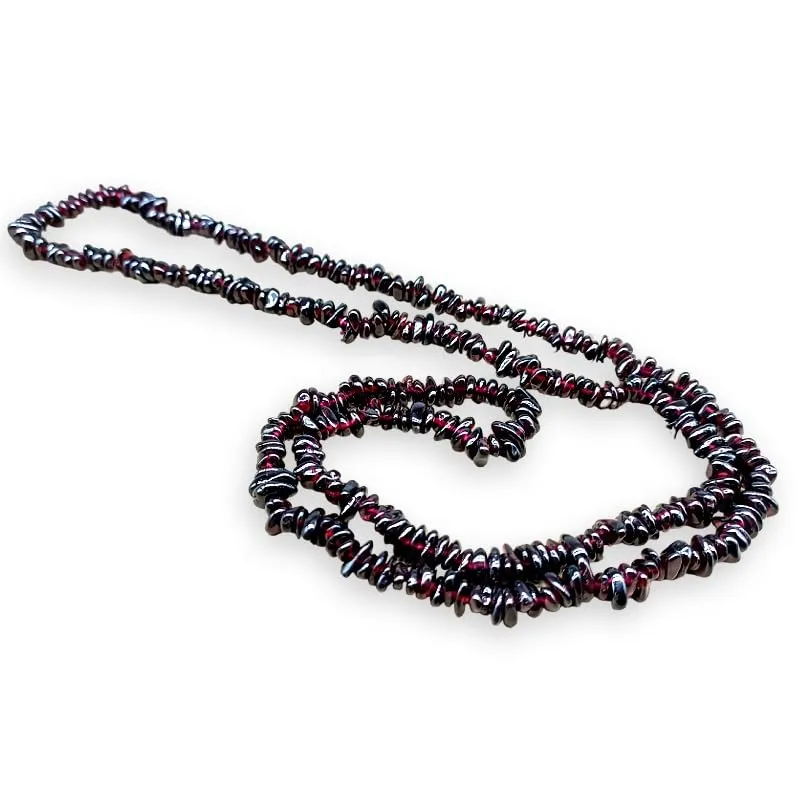 TENET Collana in pietre naturali Granato 84 cm - immagine 1