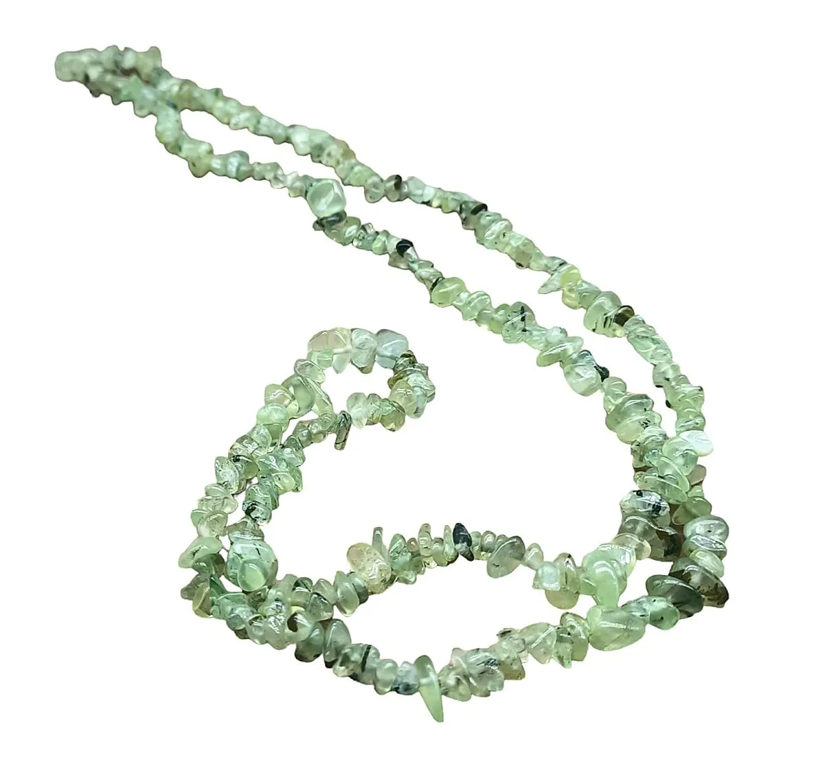 TENET Collana in Prehnite, pietre naturali, 75-80 cm - immagine 1