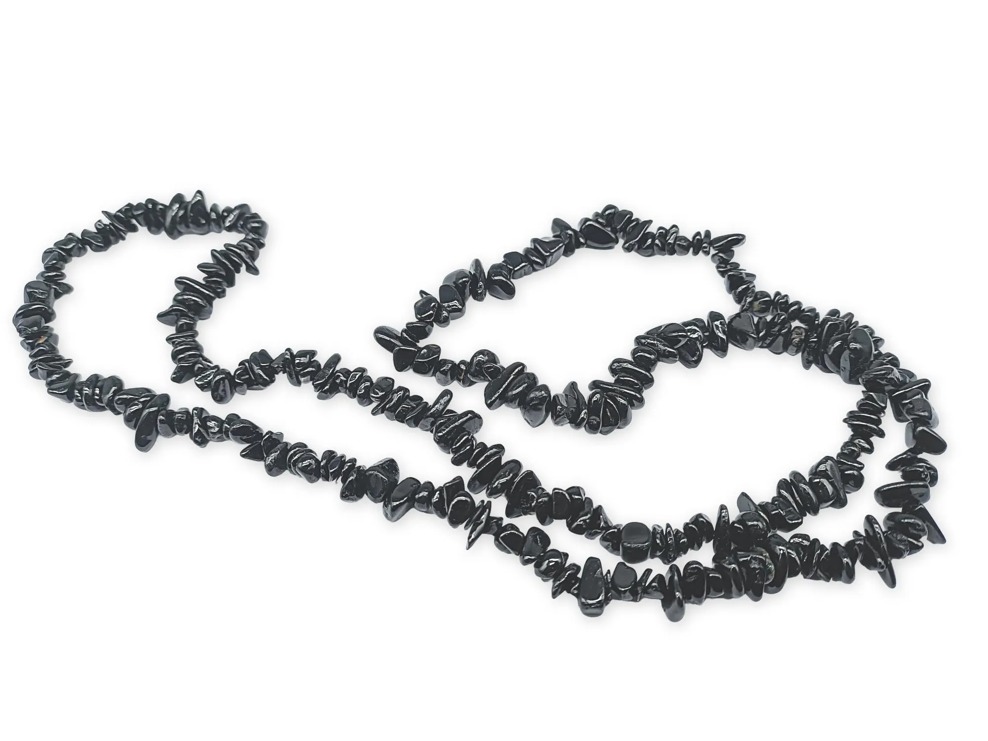 TENET Collana in pietre naturali tormalina nera, 84 cm - immagine 1