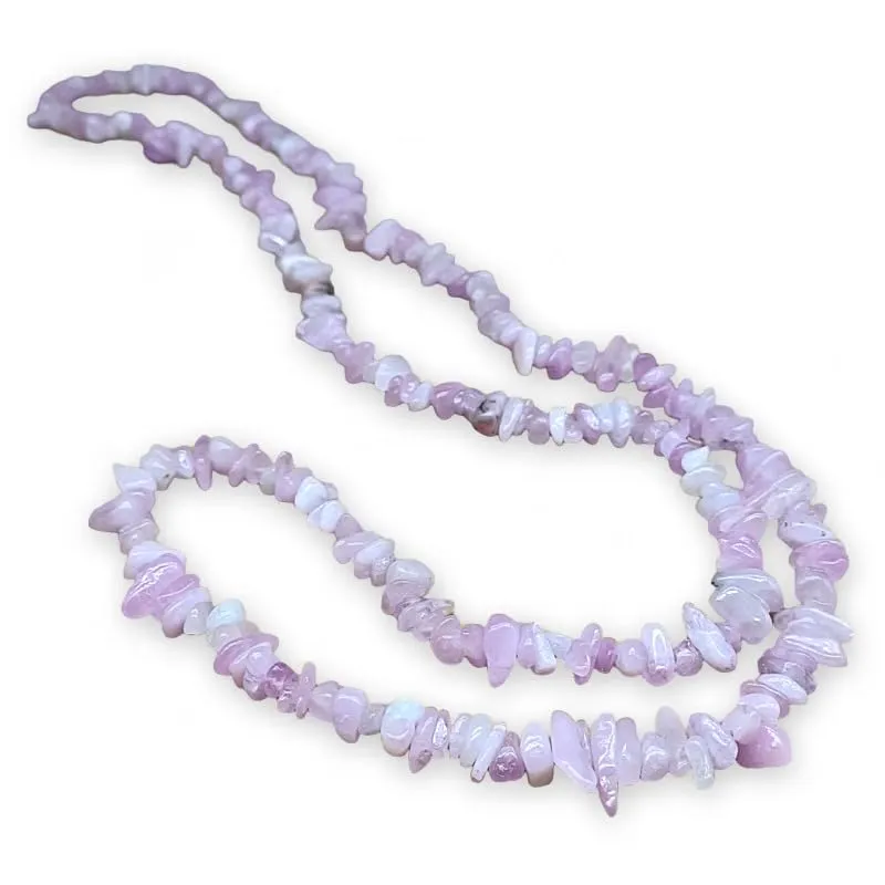 TENET Collana in Kunzite, pietre naturali, 84 cm - immagine 1