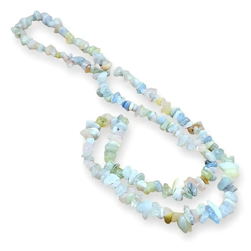 TENET Collana in pietre naturali Morganite, 84 cm - immagine 1