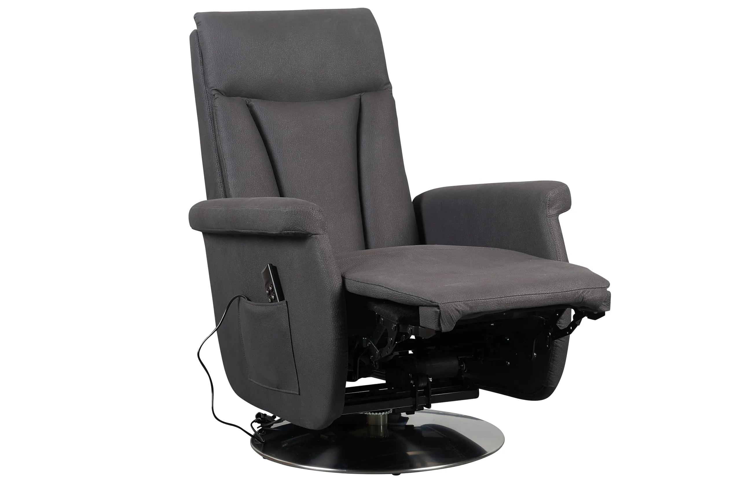 Poltrone Italia Elena Poltrona Relax Alzapersona 2 Motori Grigio - immagine 3
