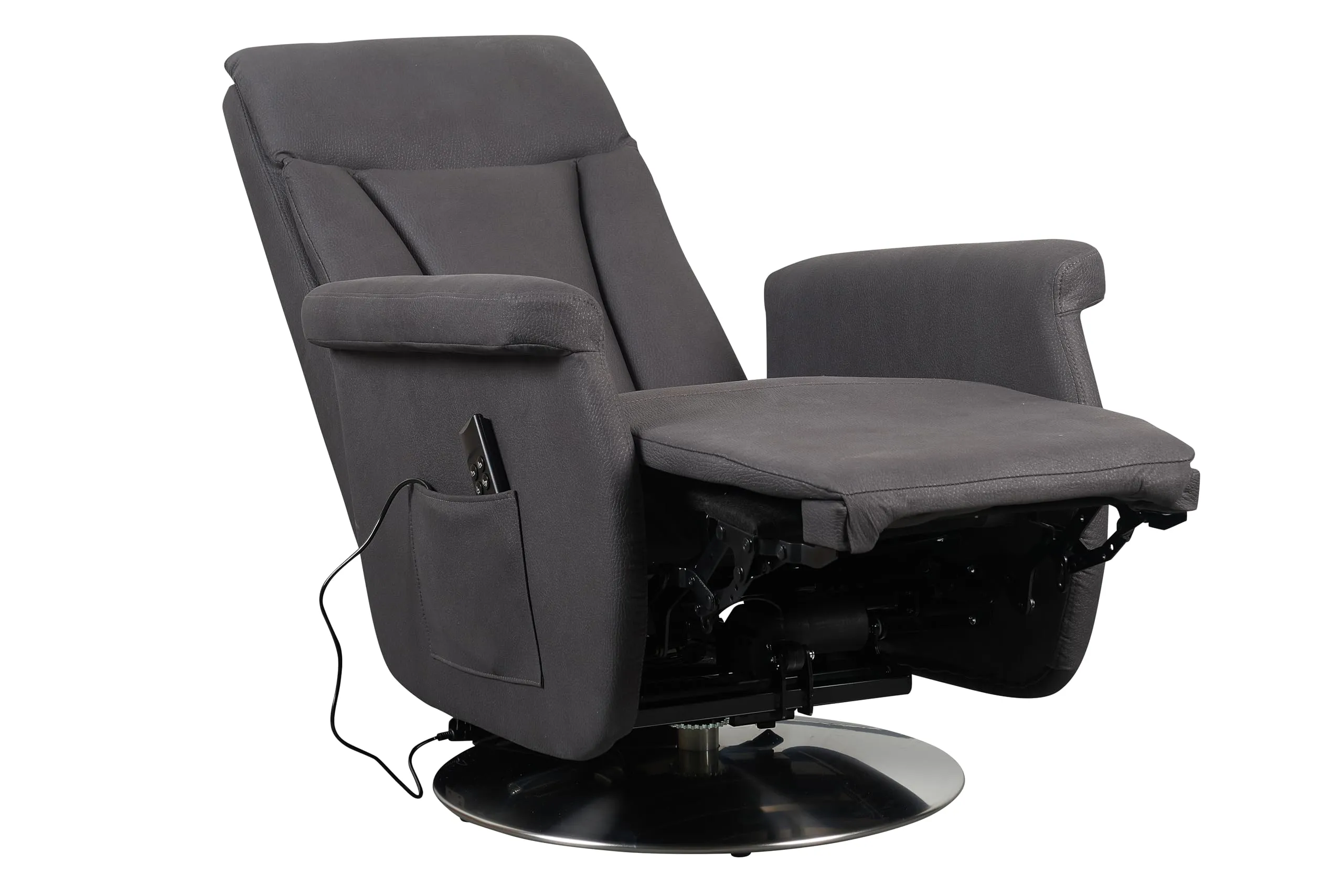 Poltrone Italia Elena Poltrona Relax Alzapersona 2 Motori Grigio - immagine 4