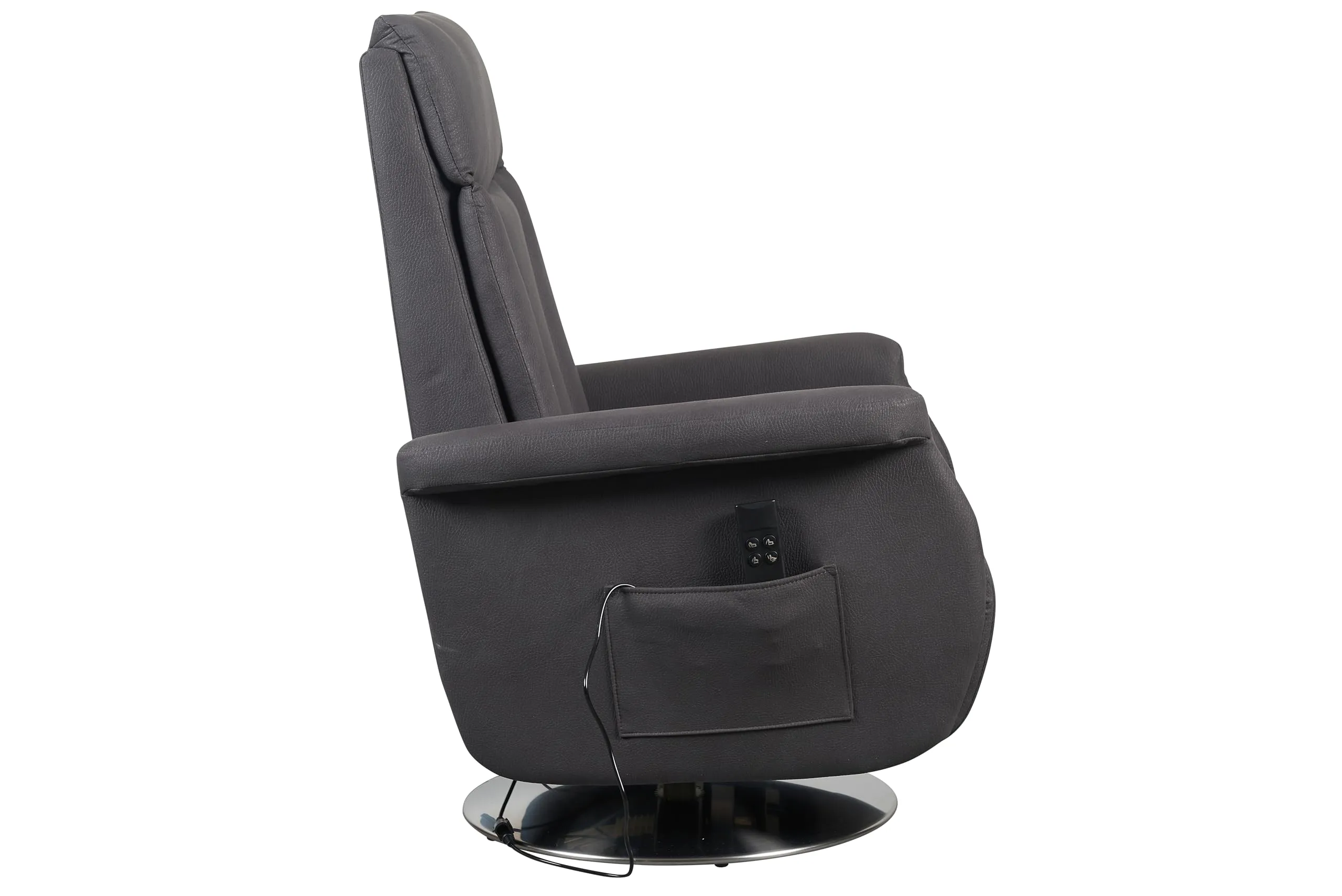 Poltrone Italia Elena Poltrona Relax Alzapersona 2 Motori Grigio - immagine 5