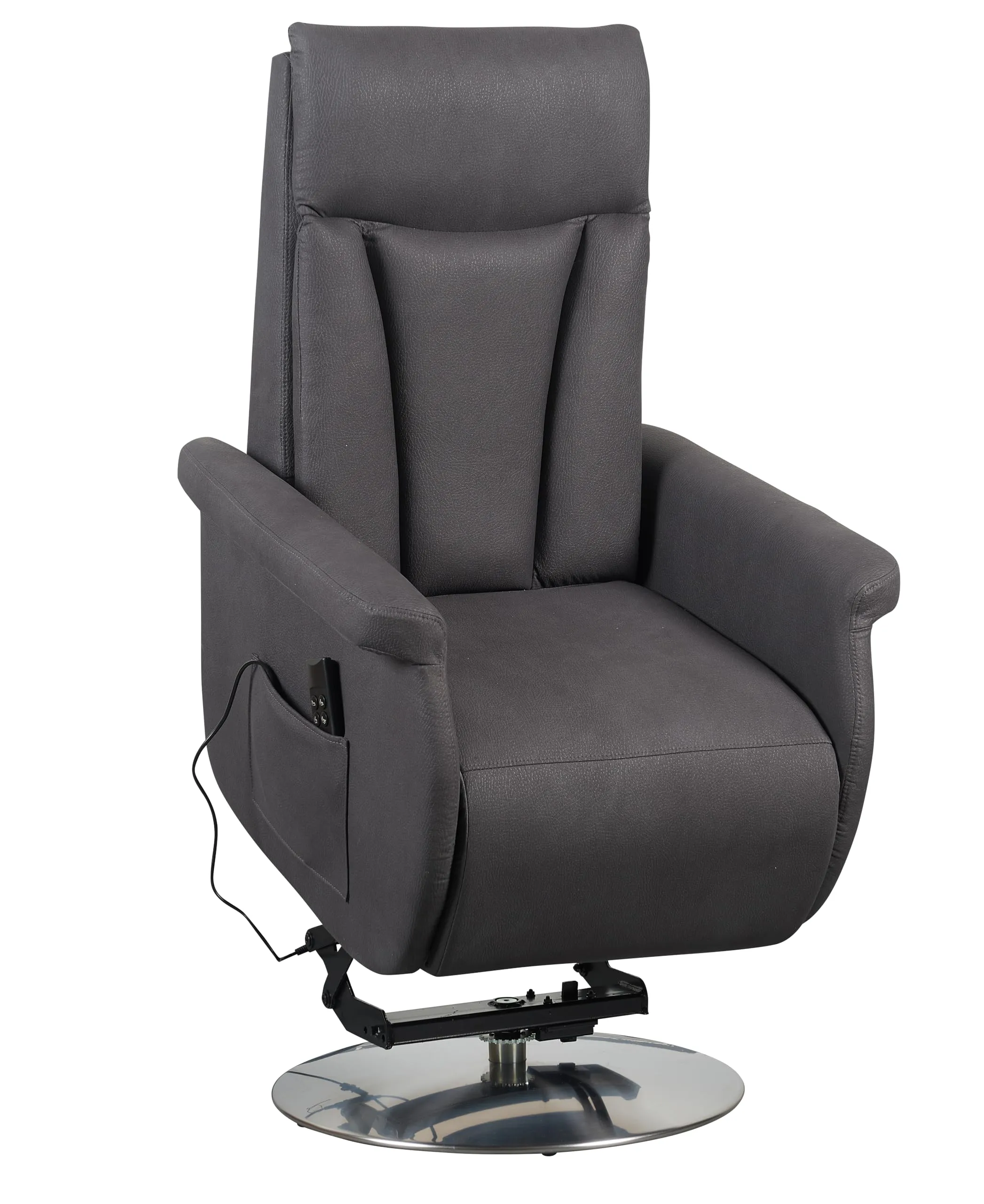 Poltrone Italia Elena Poltrona Relax Alzapersona 2 Motori Grigio - immagine 7