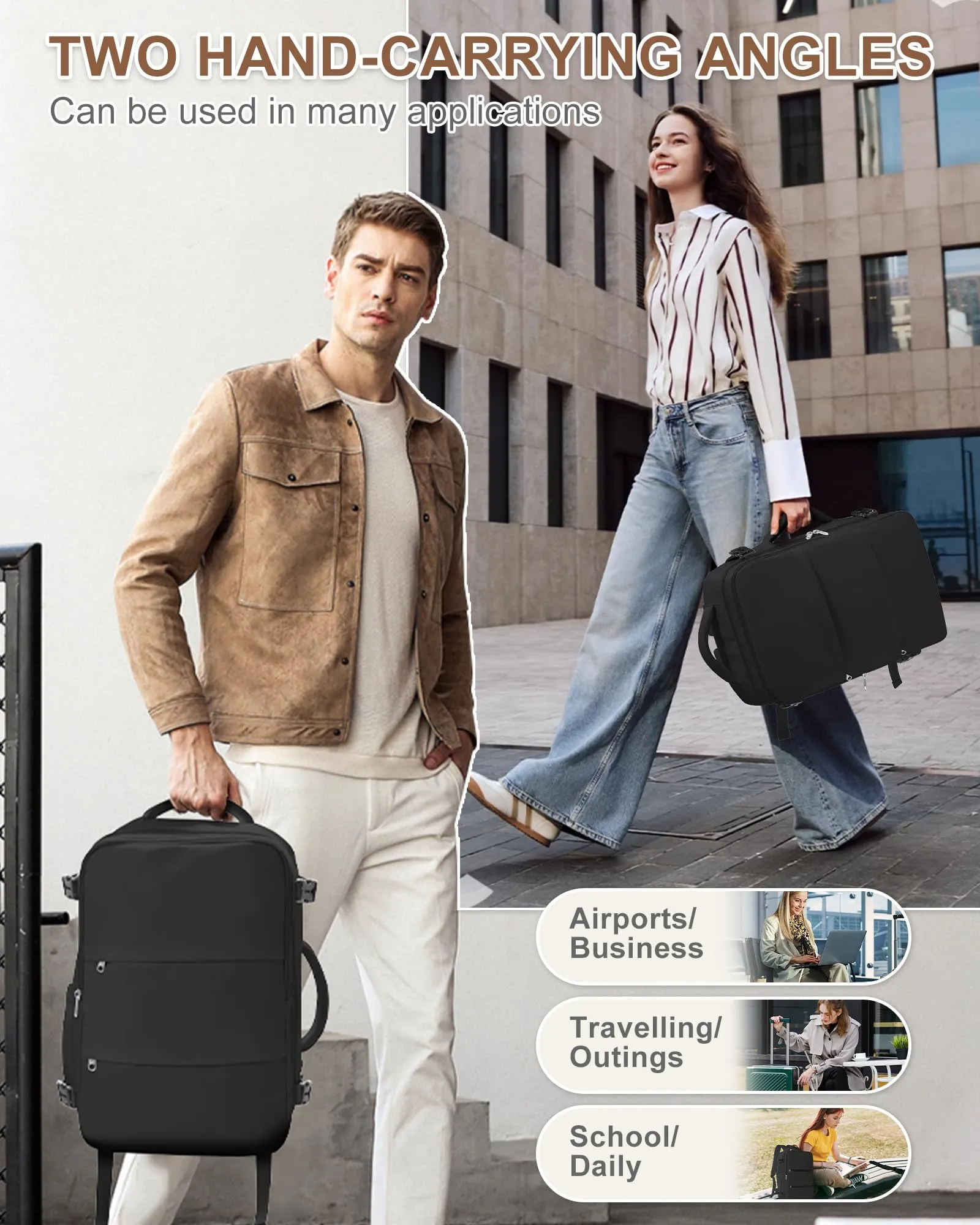BJLFS Zaino da Viaggio 40x30x20 per Ryanair e Wizzair - immagine 5