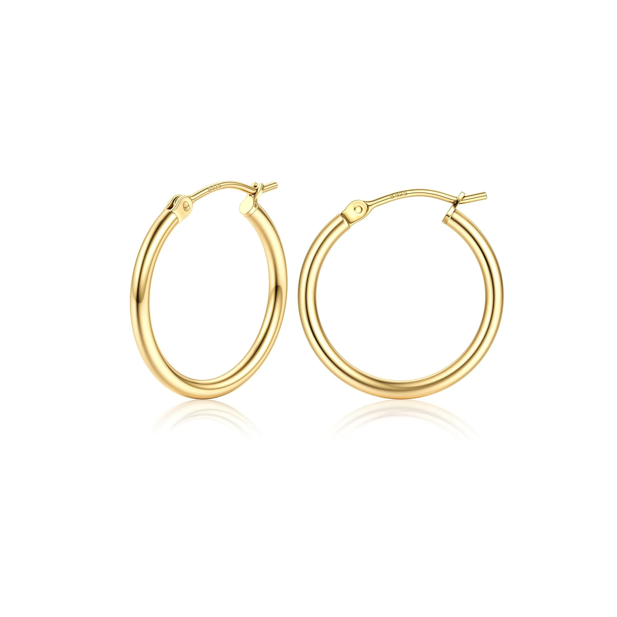Chriscoco Orecchini a Cerchio Argento 925 (15/20/25/30/40/50/60/70mm) - immagine 1