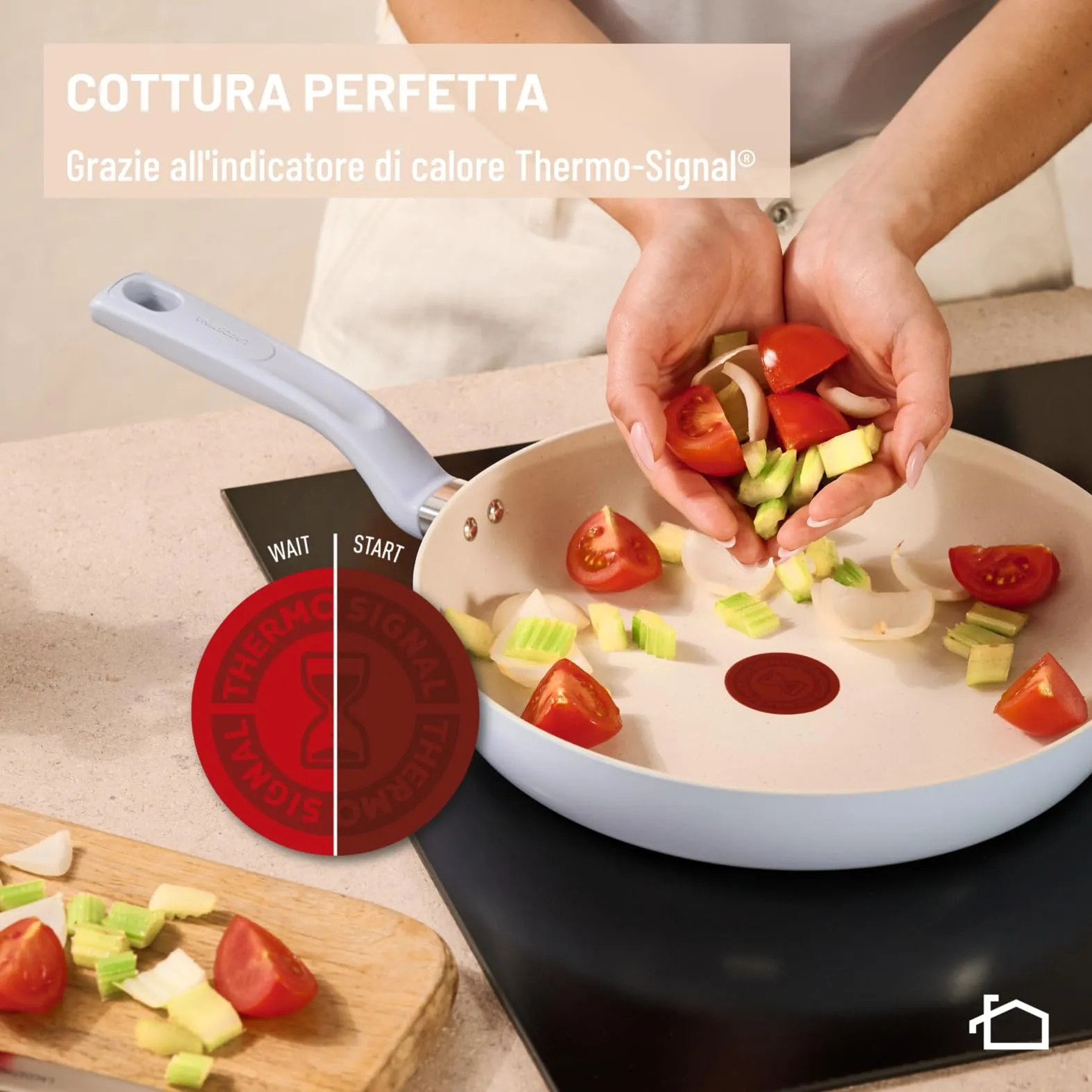 Lagostina Brezza Casseruola Fonda con Manico Lungo Antiaderente Mineralia, 16 cm - immagine 4