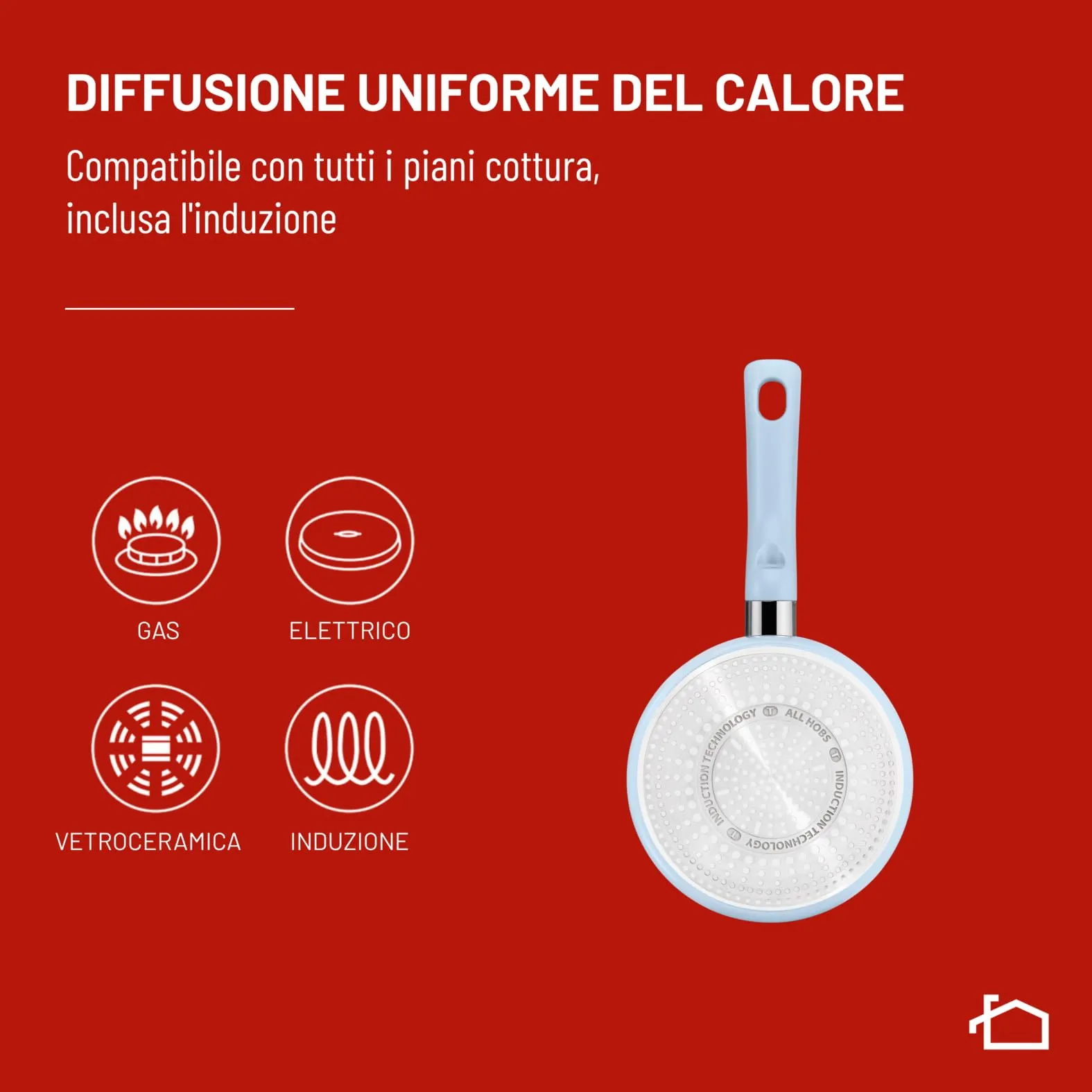 Lagostina Brezza Casseruola Fonda con Manico Lungo Antiaderente Mineralia, 16 cm - immagine 5