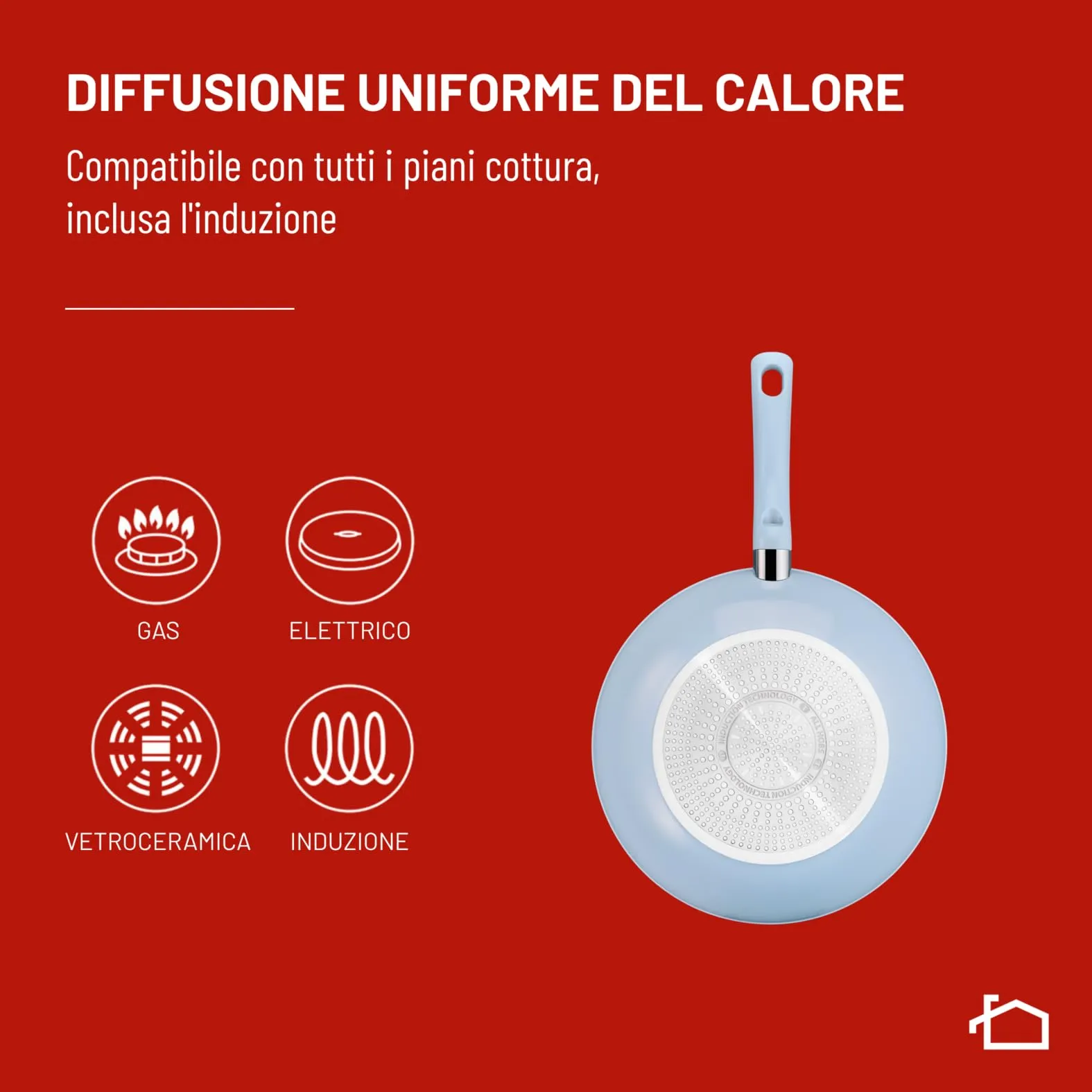 Lagostina Brezza Wok Antiaderente Mineralia con Thermo-Signal, 28 cm, Compatibile con Induzione - immagine 5