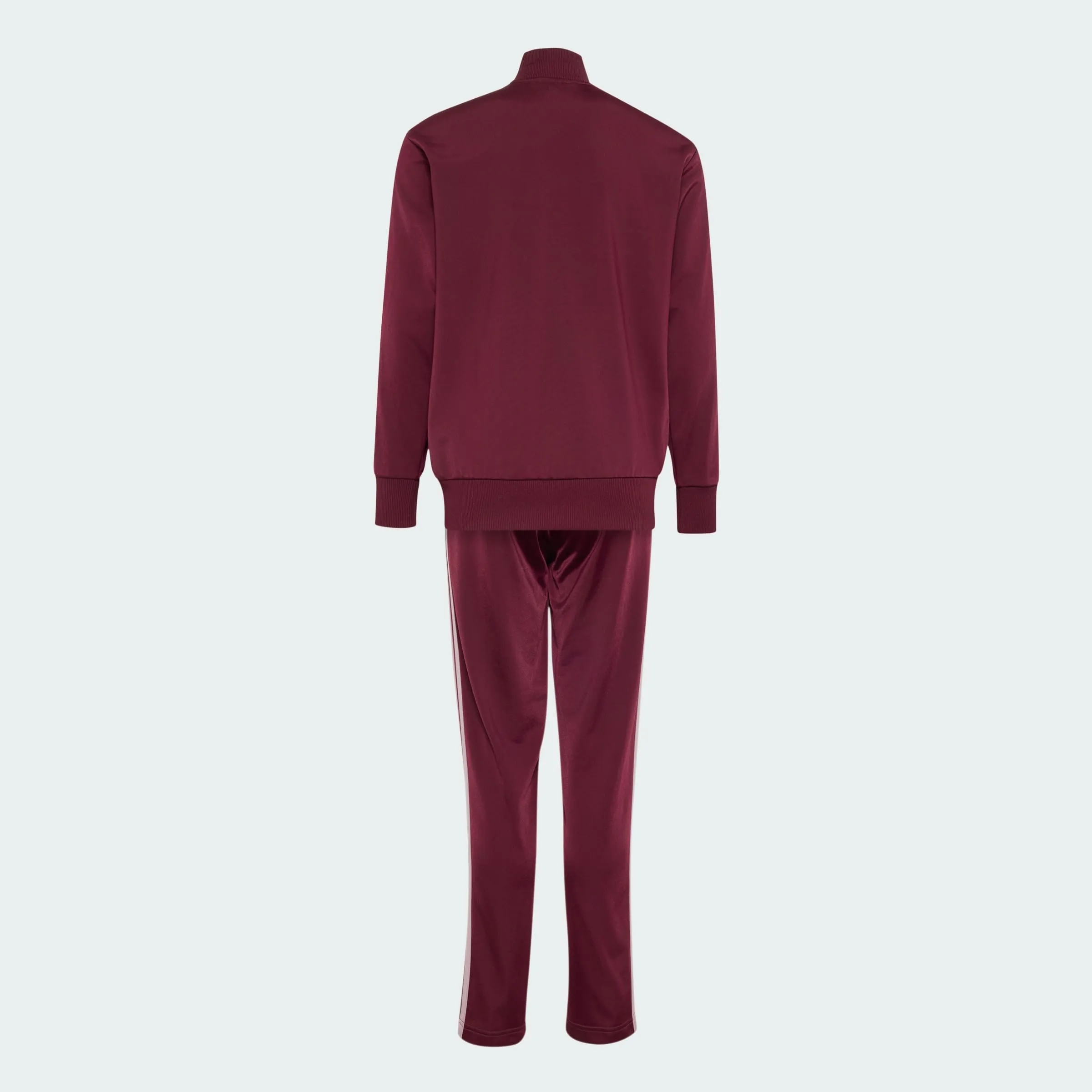 adidas Seasonal Essentials Tiberio 3 Stripes Tricot Tracksuit, Maroon/Magic Mauve, 13-14 Years - immagine 2