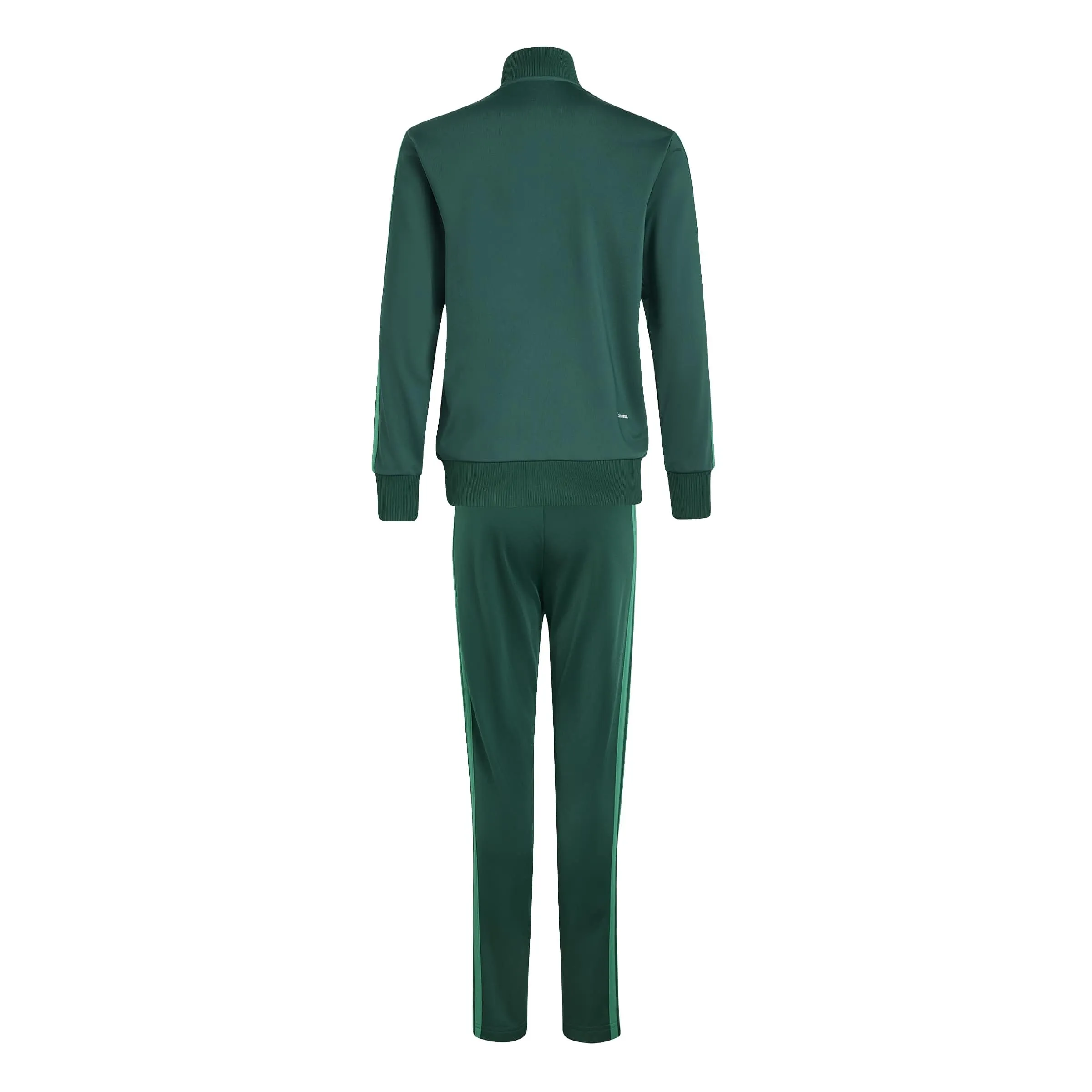 adidas Seasonal Essentials Tiberio 3 Stripes Tricot Tracksuit, Collegiate Green/Court Green, 11-12 Years - immagine 2