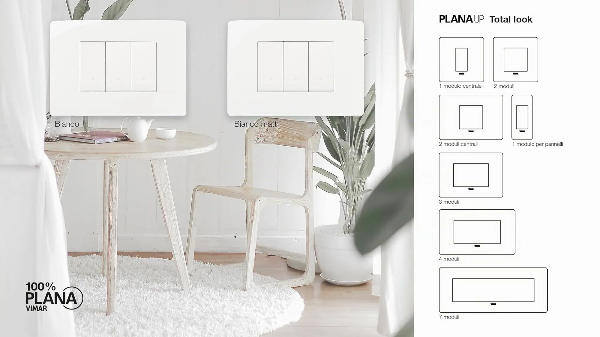 Vimar Plana Up Placca 7 Moduli, 14657U.01, Bianco - immagine 2