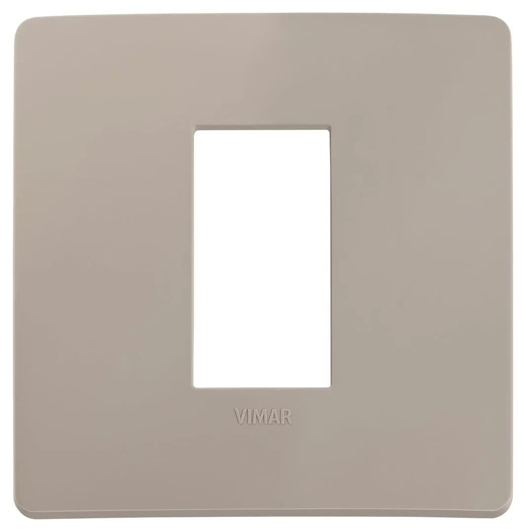 Vimar Plana Up Placca 1 Modulo, 14641U.15, Tortora Matt - immagine 1
