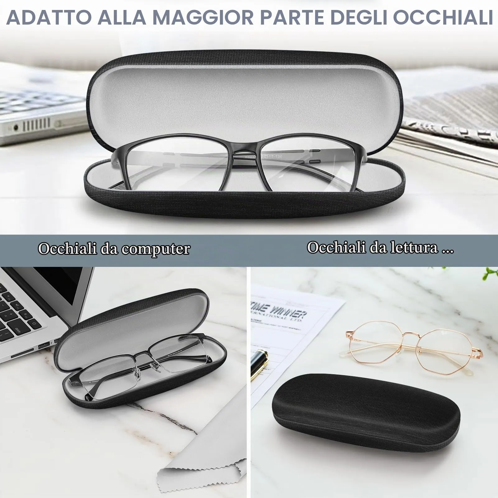 FINTIE Custodia Occhiali Rigida Unisex - immagine 3