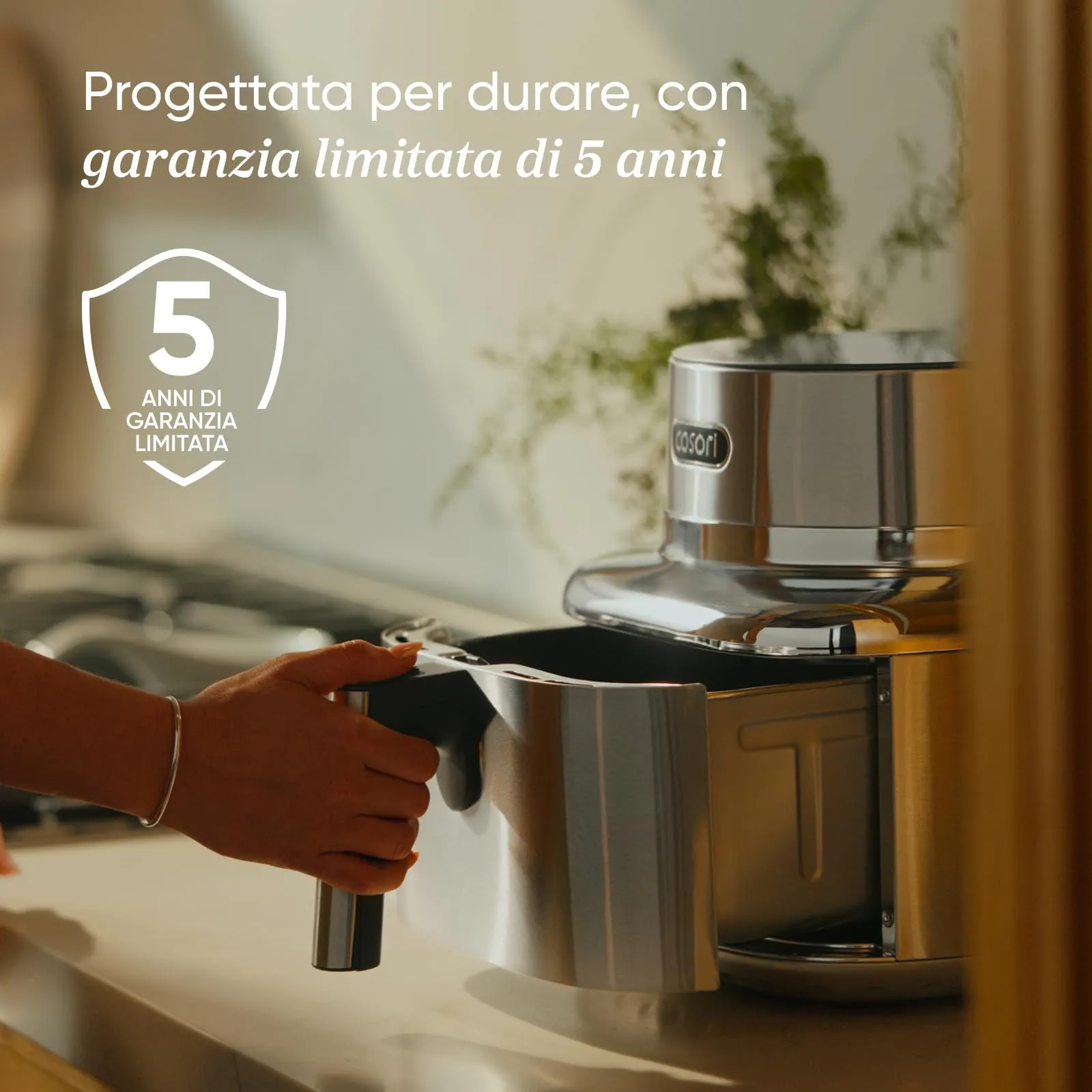 Cosori Iconic Single Friggitrice ad Aria, 6,2 Litri, Acciaio Inossidabile - immagine 5