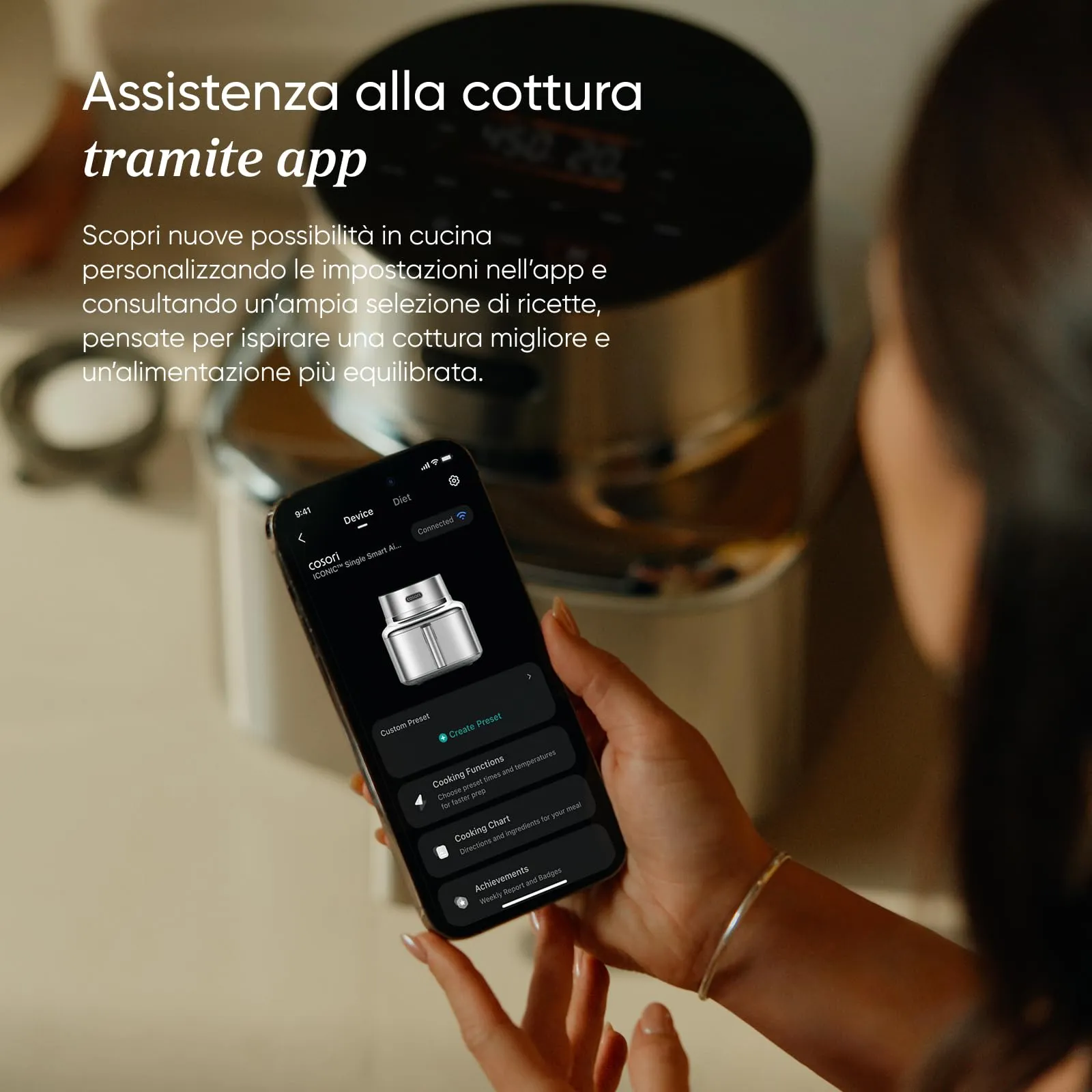 Cosori Iconic Single Friggitrice ad Aria, 6,2 Litri, Acciaio Inossidabile - immagine 8