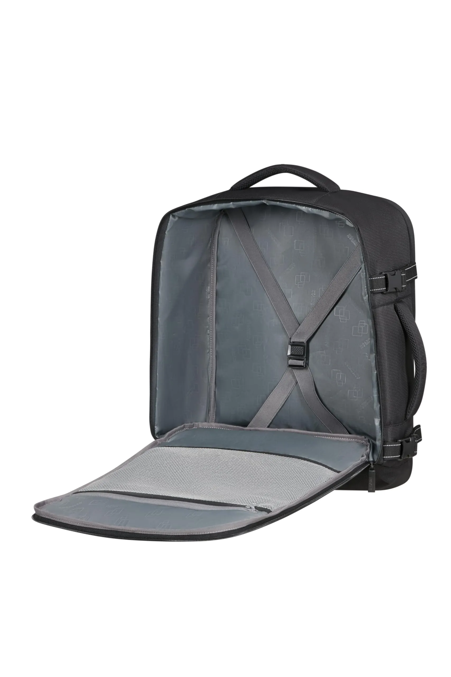 American Tourister Take2Cabin Pro Zaino Bagaglio a Mano Underseat, 45 x 36 x 20 cm, 38 L, Nero Flash - immagine 5