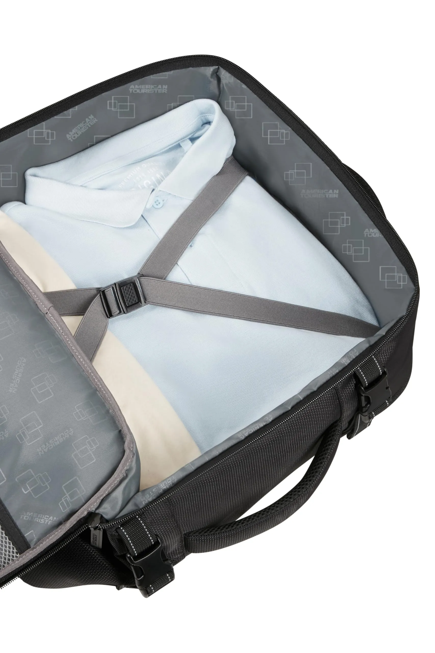 American Tourister Take2Cabin Pro Zaino Bagaglio a Mano Underseat, 45 x 36 x 20 cm, 38 L, Nero Flash - immagine 6