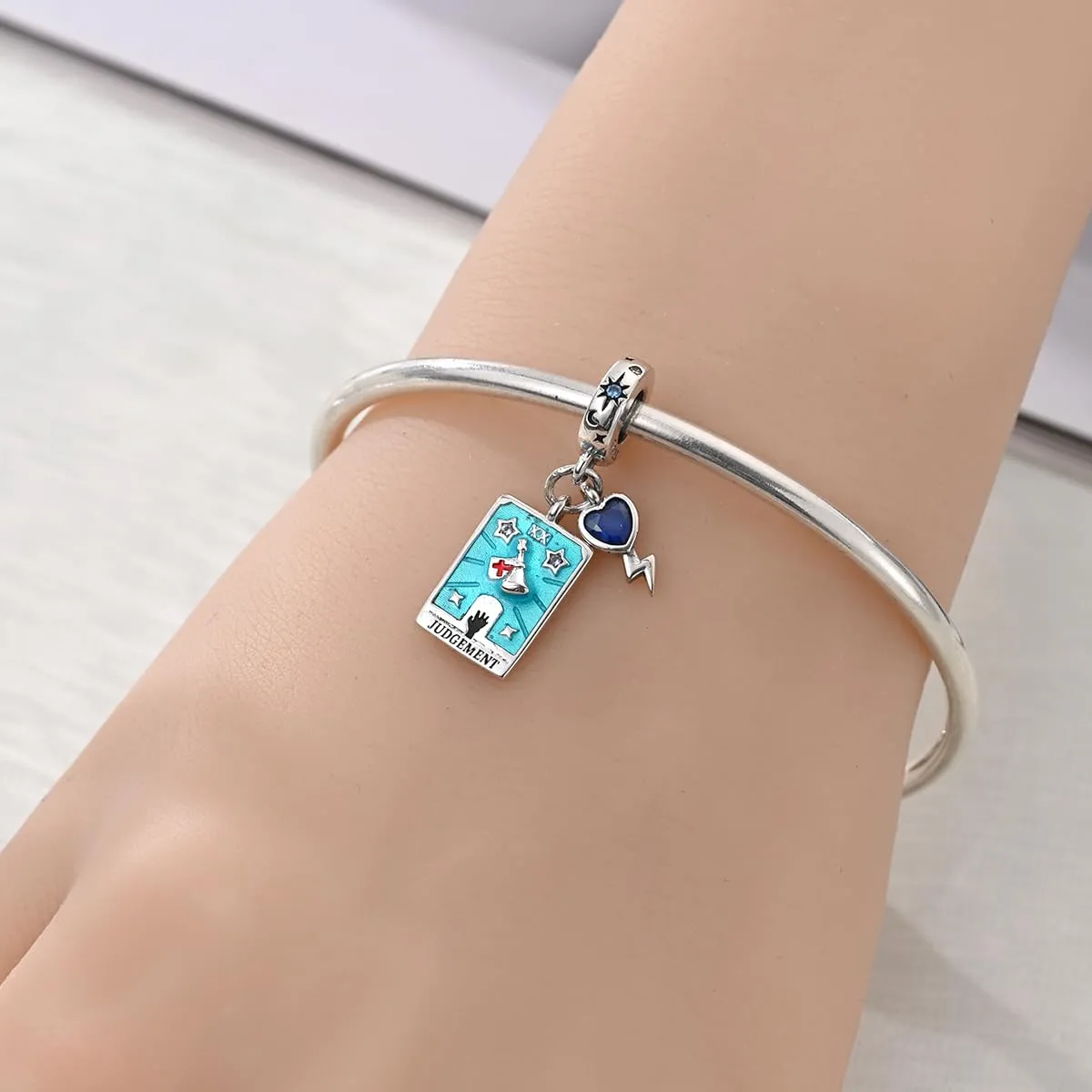 Pandach Bead Charm in Argento Sterling 925 con Cubic Zirconia per Braccialetti e Collane Europee - immagine 4