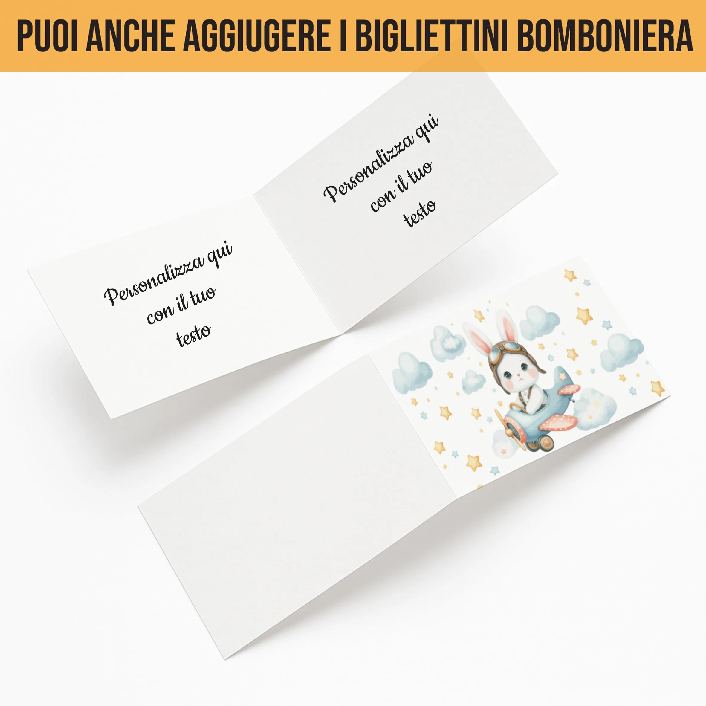 PV Grafik Scatoline Portaconfetti Nascita e Battesimo Personalizzate con Bigliettino e Nastrino, 24+24 (Tunna18) - immagine 2