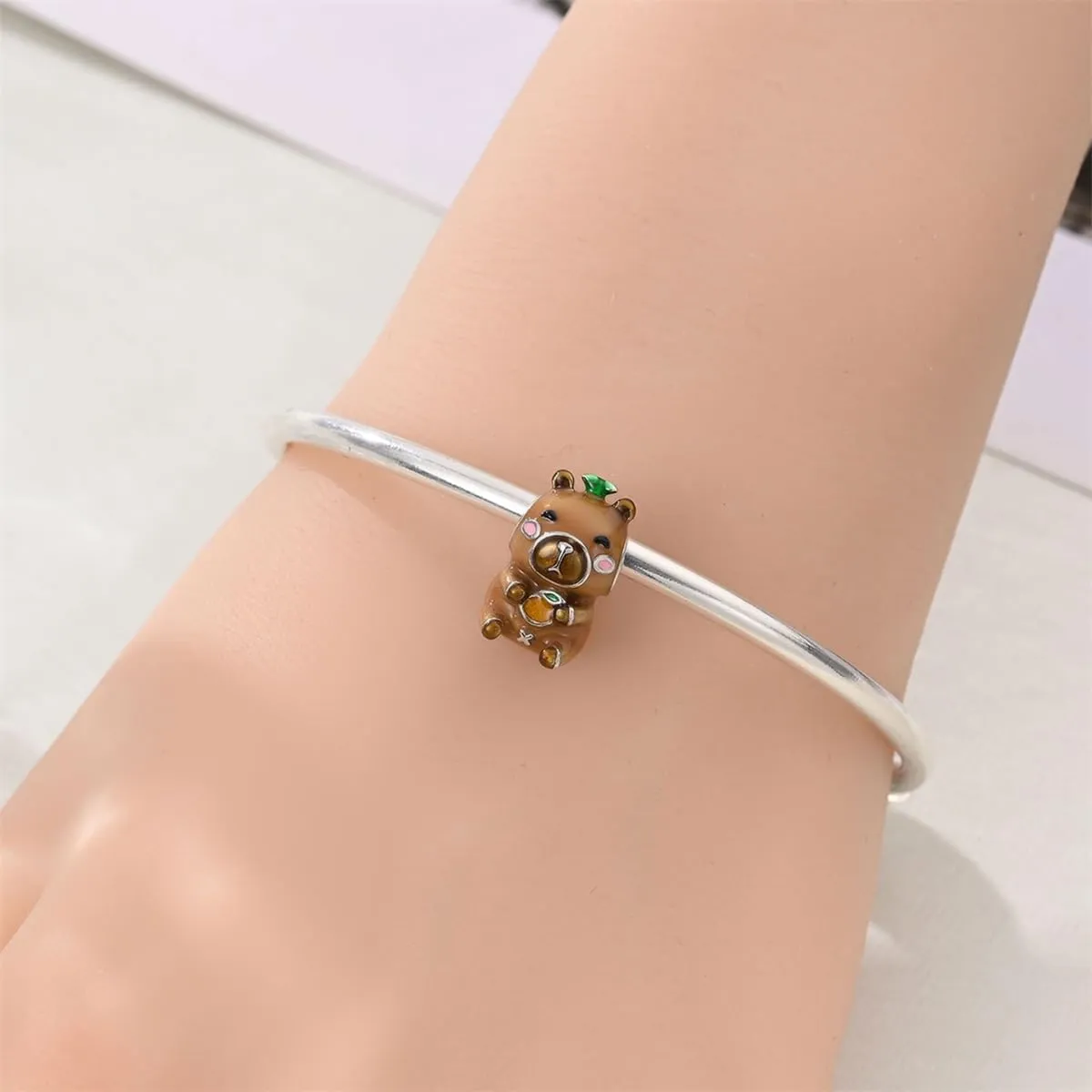Pandach Bead Charm in Argento Sterling 925 con Cubic Zirconia per Braccialetti e Collane Europei - immagine 4