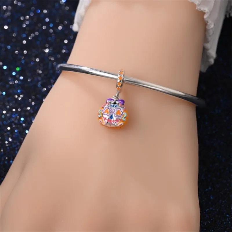 Pandach Bead Charm Ciondolo Argento Sterling 925 con Cubic Zirconia per Braccialetti e Collane Europei - immagine 5