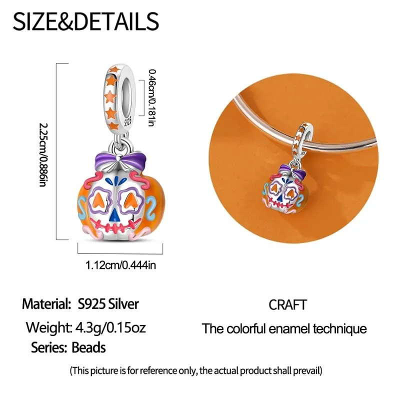 Pandach Bead Charm Ciondolo Argento Sterling 925 con Cubic Zirconia per Braccialetti e Collane Europei - immagine 6