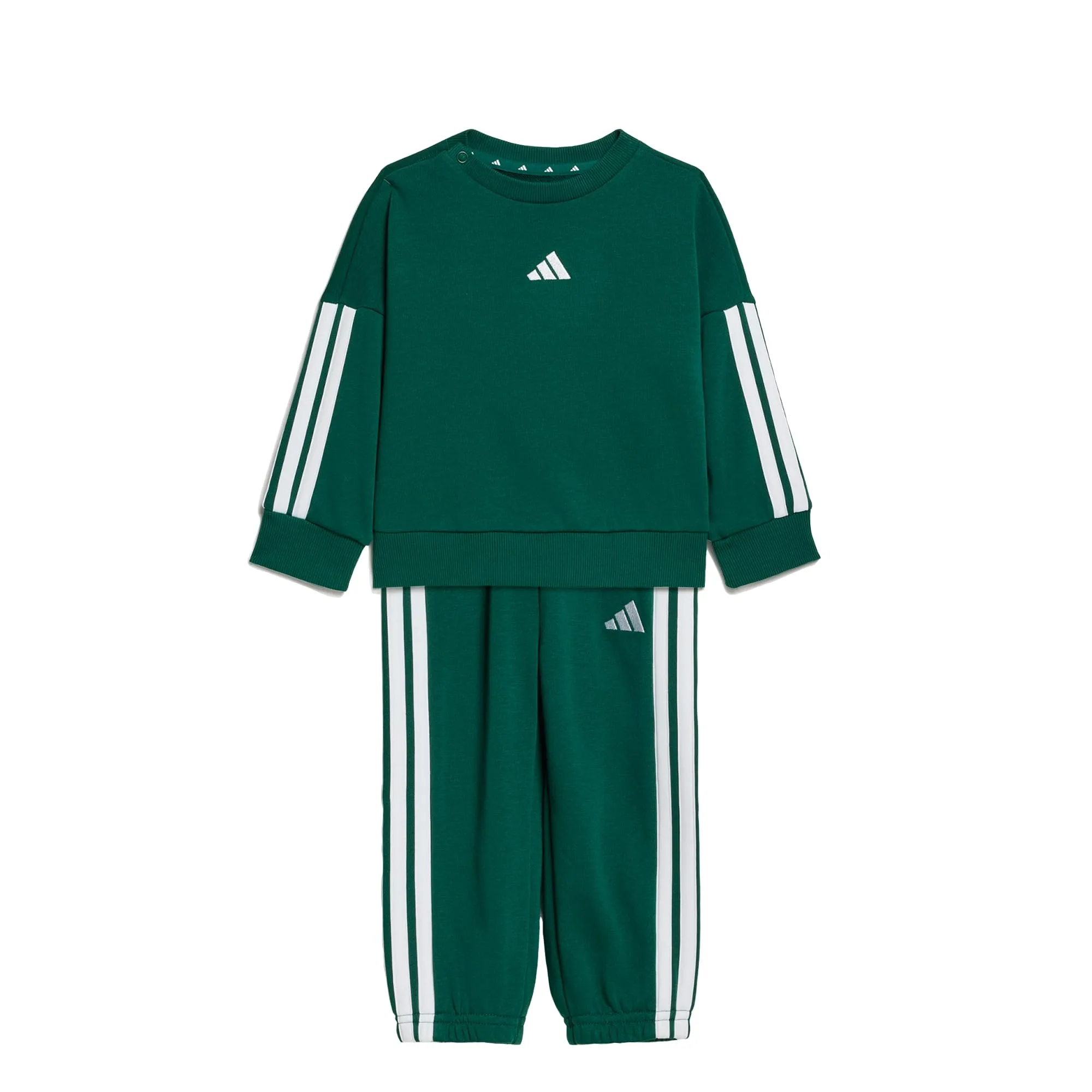 adidas Bimbi 0-24 Essentials Jogger Tracksuit, Collegiate Green/White, 2-3 Years - immagine 1