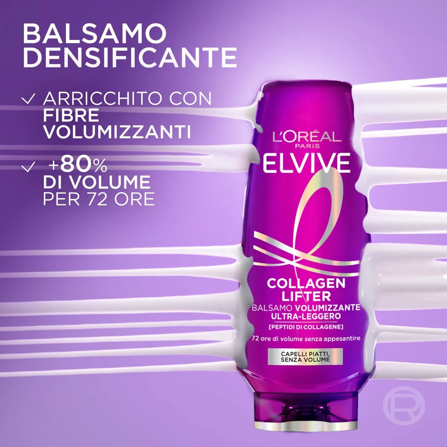 L'Oréal Paris Elvive Collagen Lifter Balsamo Volumizzante, 250 ml - immagine 3