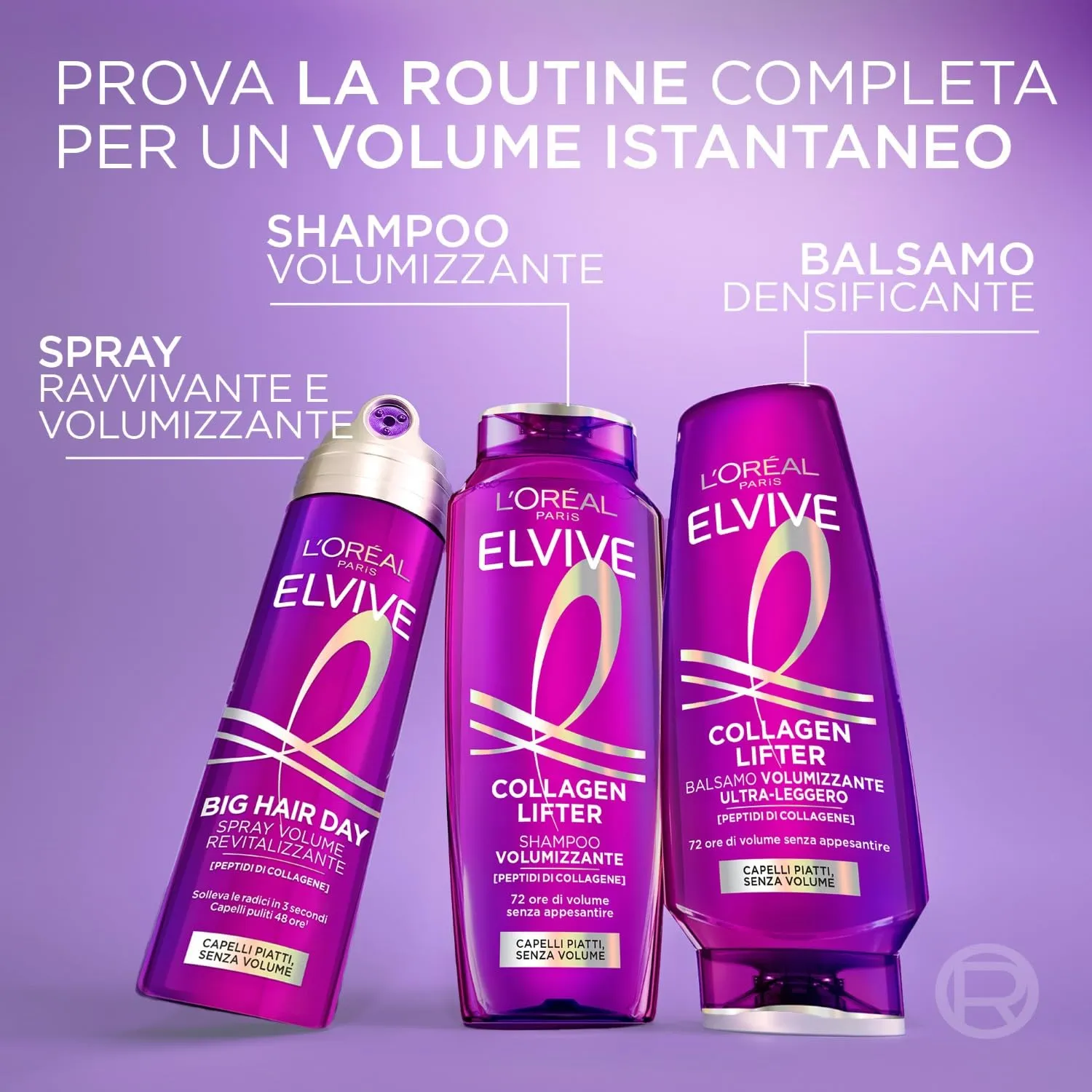 L'Oréal Paris Elvive Collagen Lifter Balsamo Volumizzante, 250 ml - immagine 8