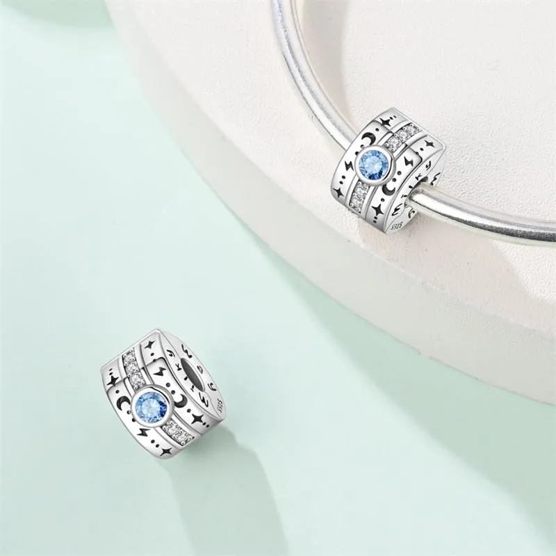 Pandach Bead Charm in Argento Sterling 925 con Cubic Zirconia per Braccialetti e Collane Europei - immagine 2