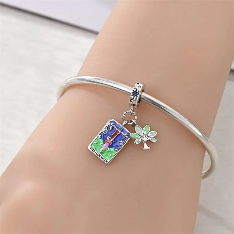 Pandach Bead Charm Ciondolo Argento Sterling 925 con Cubic Zirconia per Braccialetti e Collane Europee - immagine 4