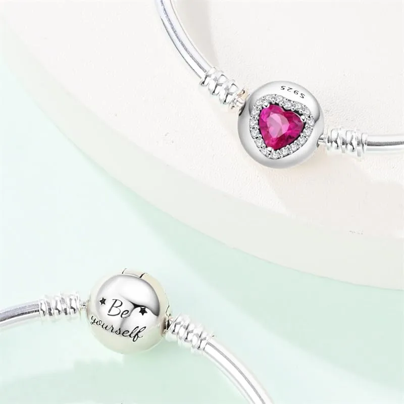 KUNSIR Moments Bracciale Donna in Argento Sterling 925 Snake, Compatibile con Pandora, 17cm - immagine 2
