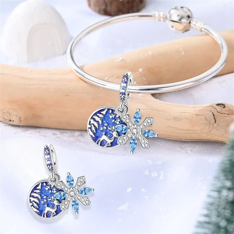 TINSLO Bead Charm in Argento Sterling 925 con Cubic Zirconia per Braccialetti e Collane Europee - immagine 3