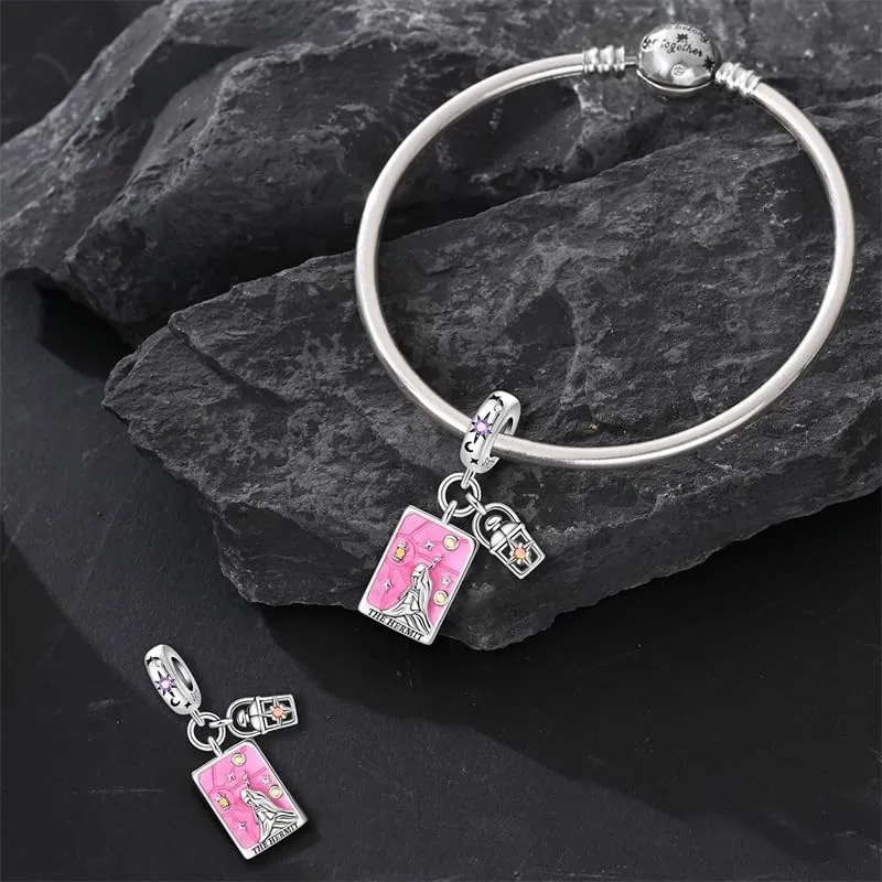 TINSLO Bead Charm in Argento Sterling 925 con Cubic Zirconia, Compatibile con Braccialetti e Collane Europei - immagine 3