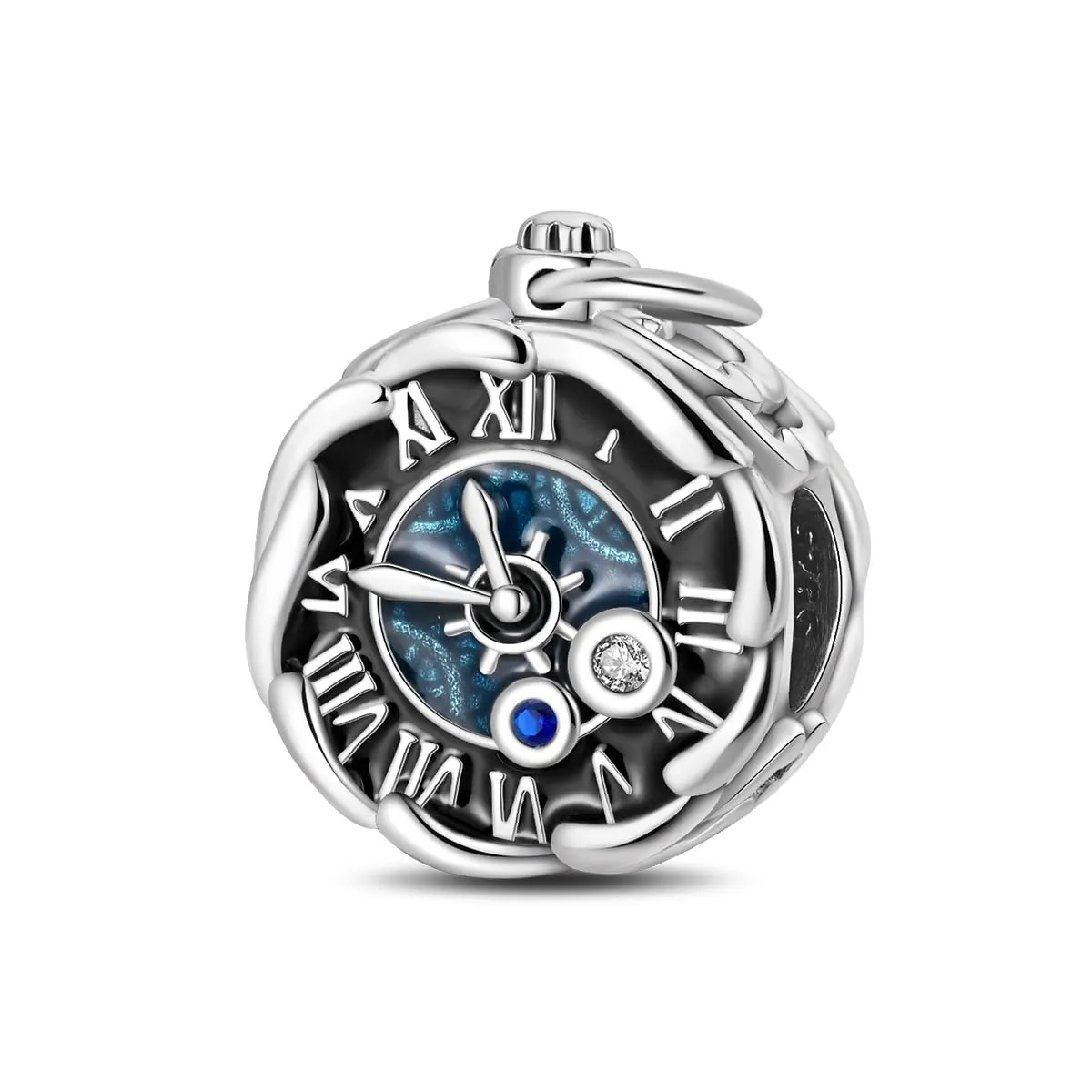 TINSLO Bead Charm in Argento Sterling 925 con Cubic Zirconia, Compatibile con Braccialetti e Collane Europei - immagine 1