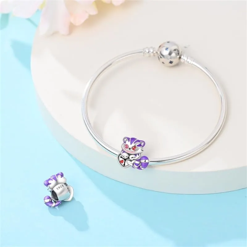 TINSLO Bead Charm in Argento Sterling 925 con Cubic Zirconia per Braccialetti e Collane Pandora e Europei - immagine 3