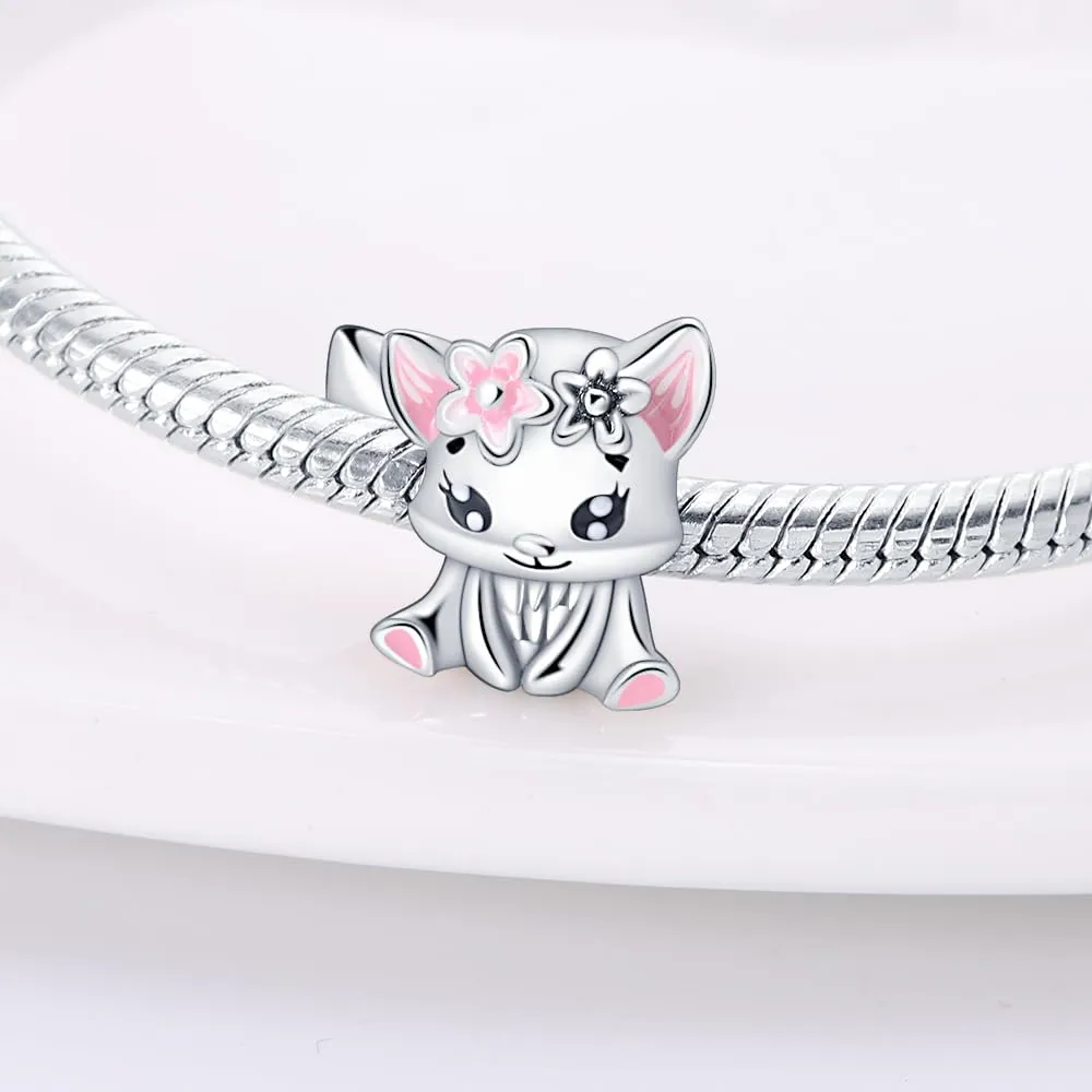 TINSLO Bead Charm Argento Sterling 925 con Cubic Zirconia per Braccialetti e Collane europei - immagine 2