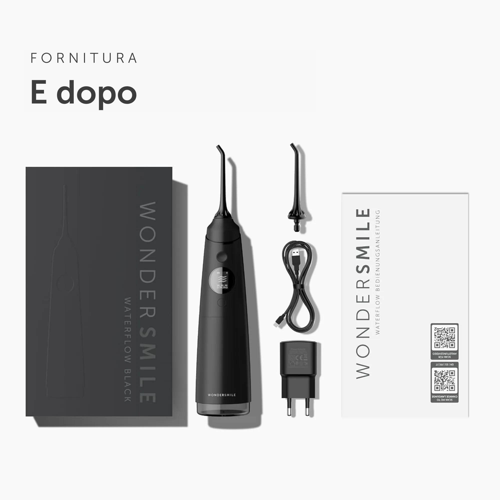 WonderSmile Irrigatore Orale Pro, SmoothFlow, 5 Modalità, Ultimate Black - immagine 7