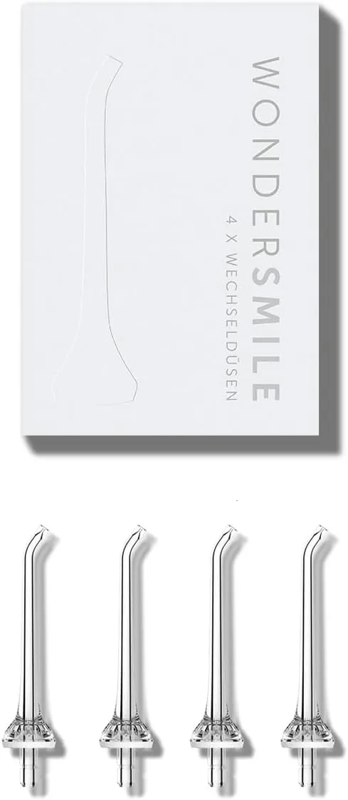 WonderSmile Ugelli idroflusso per irrigatore orale, Tecnologia SmoothFlow, Bianco, 4 pezzi - immagine 1