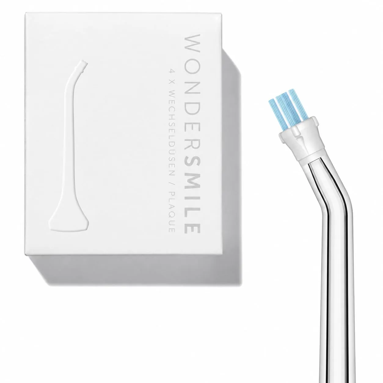 WonderSmile Ugelli di ricambio per irrigatore orale Waterflow, Tecnologia SmoothFlow, Bianco, Confezione da 4 - immagine 1