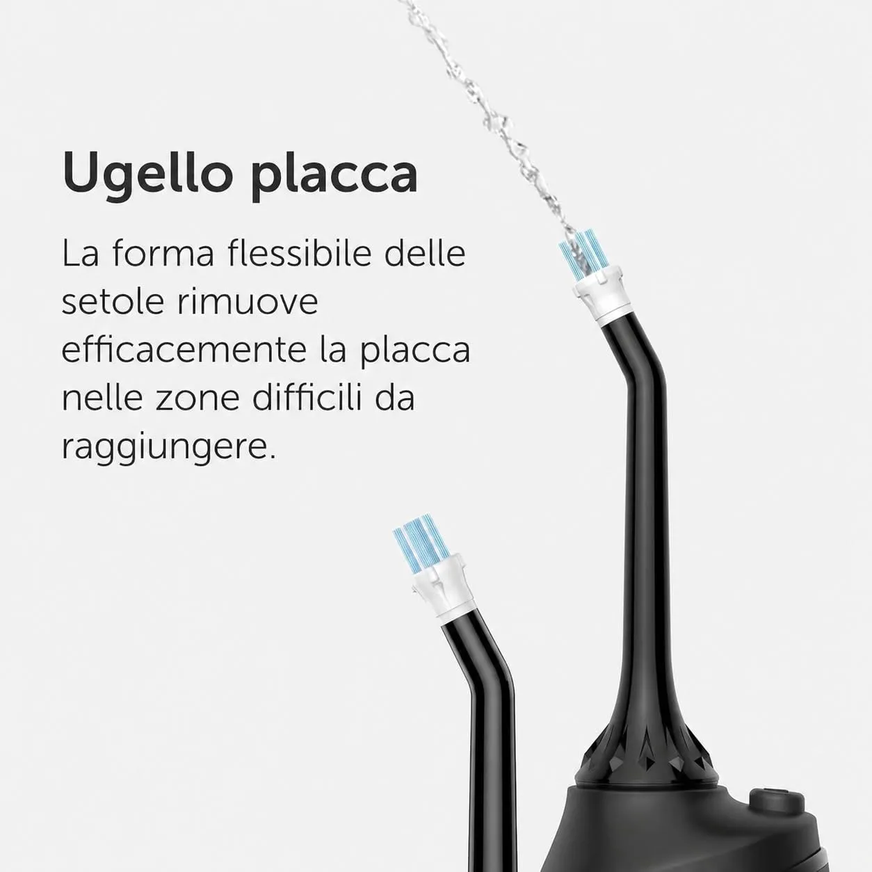 WonderSmile Ugelli di ricambio per irrigatore orale Waterflow, Tecnologia SmoothFlow, Nero, Confezione da 4 - immagine 5