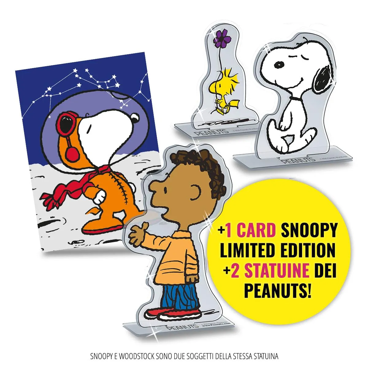 Peanuts: Un Anno da Ricordare - Gift Box B con Statuine di Snoopy, Woodstock e Franklin - immagine 3