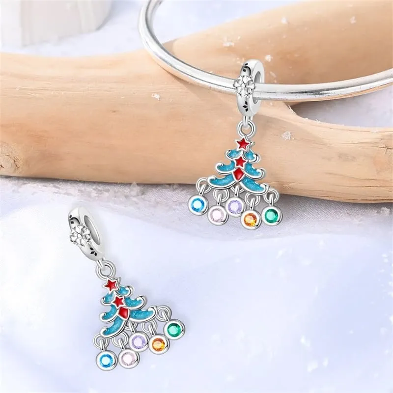 KUNSIR Bead Charm in Argento Sterling 925 con Cubic Zirconia, Compatibile con Braccialetti e Collane Europei - immagine 2