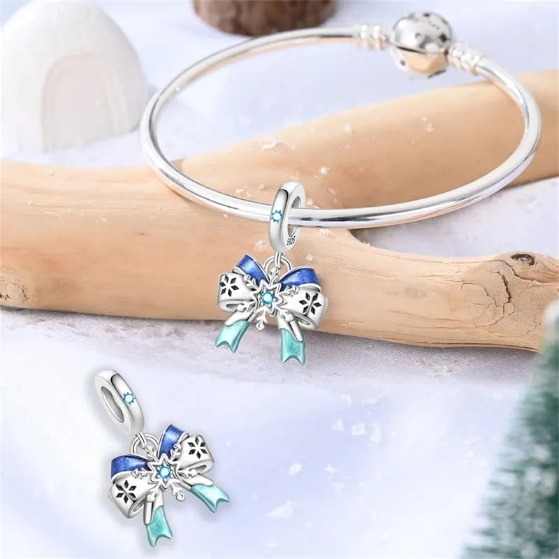 TINSLO Bead Charm in Argento Sterling 925 con Cubic Zirconia per Braccialetti e Collane Pandora e Europei - immagine 3
