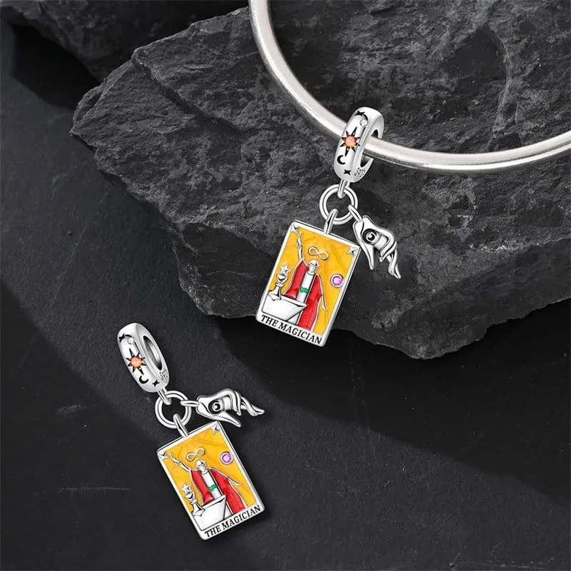 TINSLO Bead Charm Argento Sterling 925 con Cubic Zirconia per Braccialetti e Collane Pandora e Europei - immagine 2