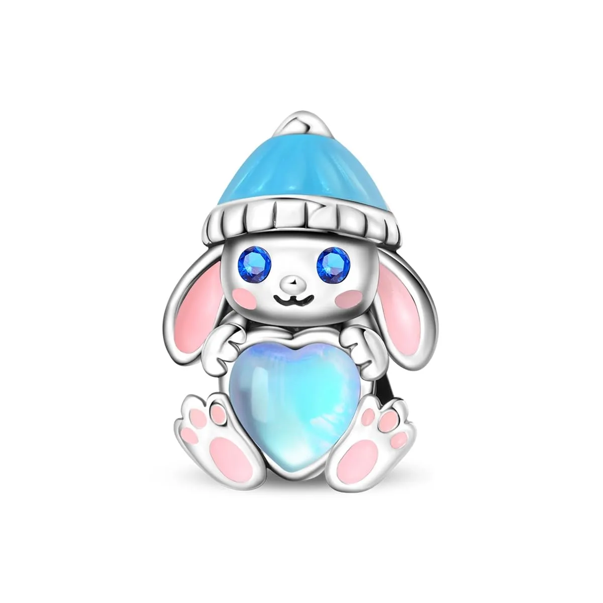 TINSLO Bead Charm Ciondolo Argento Sterling 925 con Cubic Zirconia per Braccialetti e Collane Europee - immagine 1